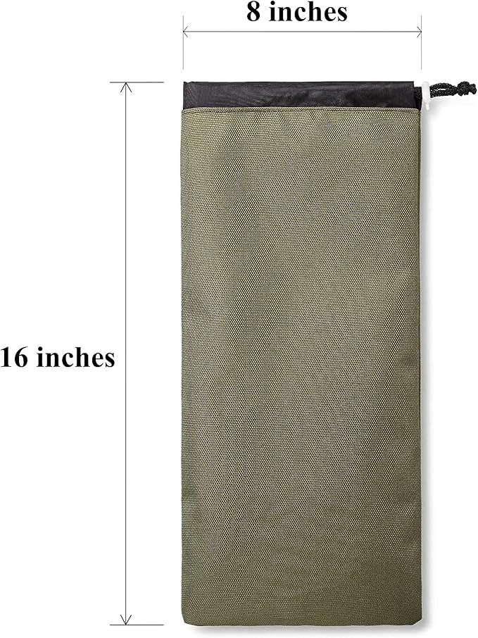 Bag Camping Tent Stakes Heavy Duty Khaki Nylon Sack Waterproof Pocket Ditty Camp Accesorries Storage Peg Bag