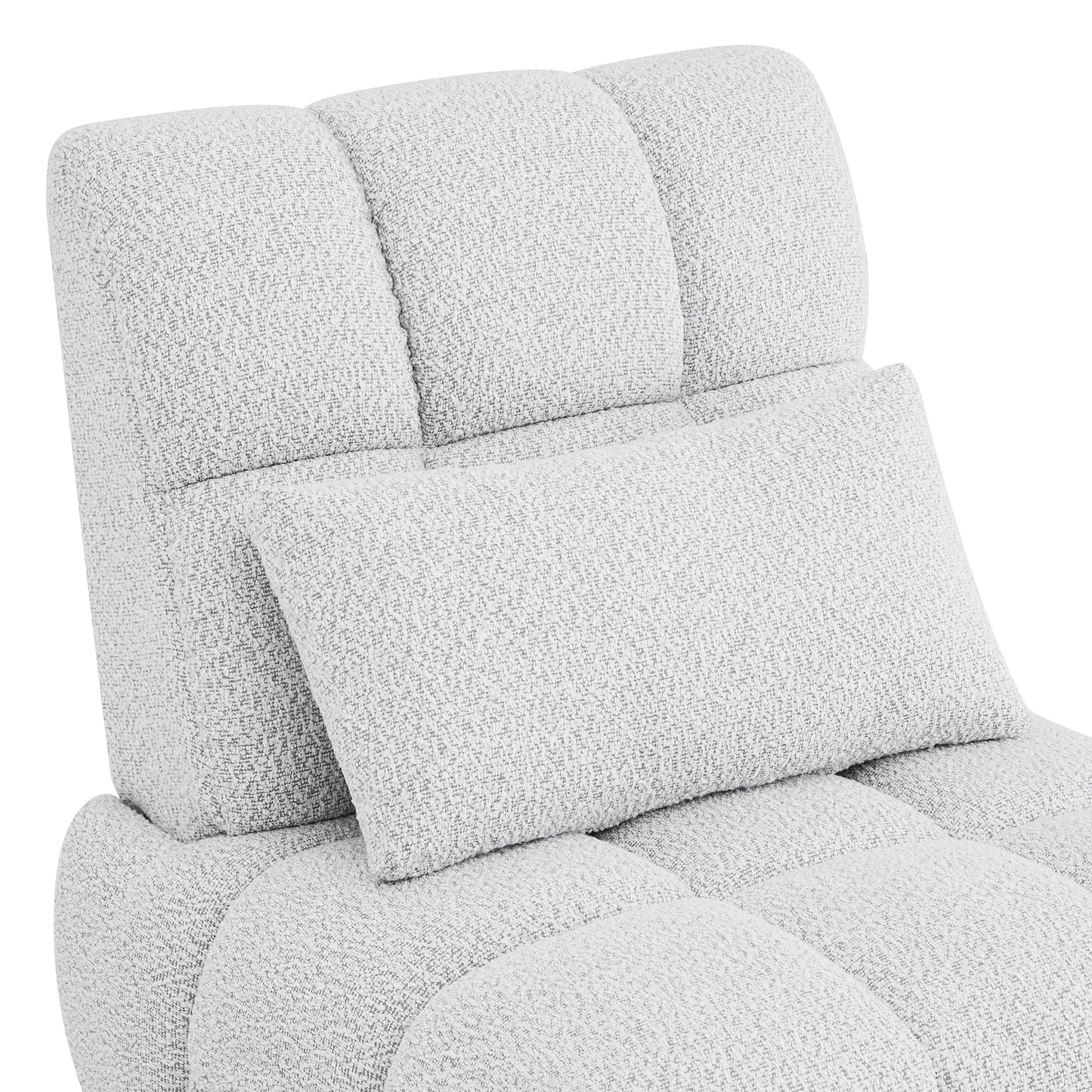 Watson & Whitely Oversized Power Recliner Chair for Adults, Swivel Rocker Recliner Chair with Lumbar Support, Ultra-Comfy Glider Recliner for Living Room Theater Seating Single Sofa, Grey