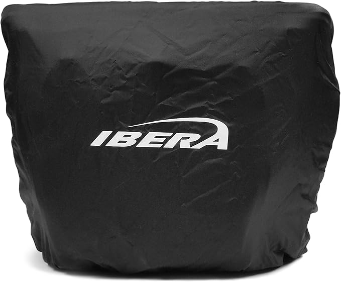 Ibera Bike Handlebar Bag for Camera Equipment, Clip-on Quick Release Bicycle Bag with Rain Cover and Map Sleeve