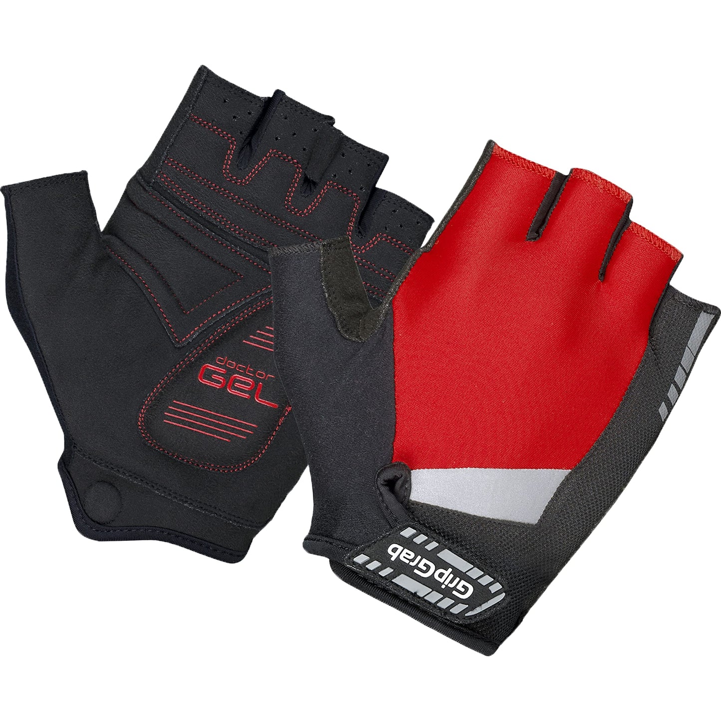 GripGrab SuperGel Padded Half Finger Road Riding Summer Cycling Gloves Bicycle Gloves Biking Gloves for Men Fingerless Cycle Mitts