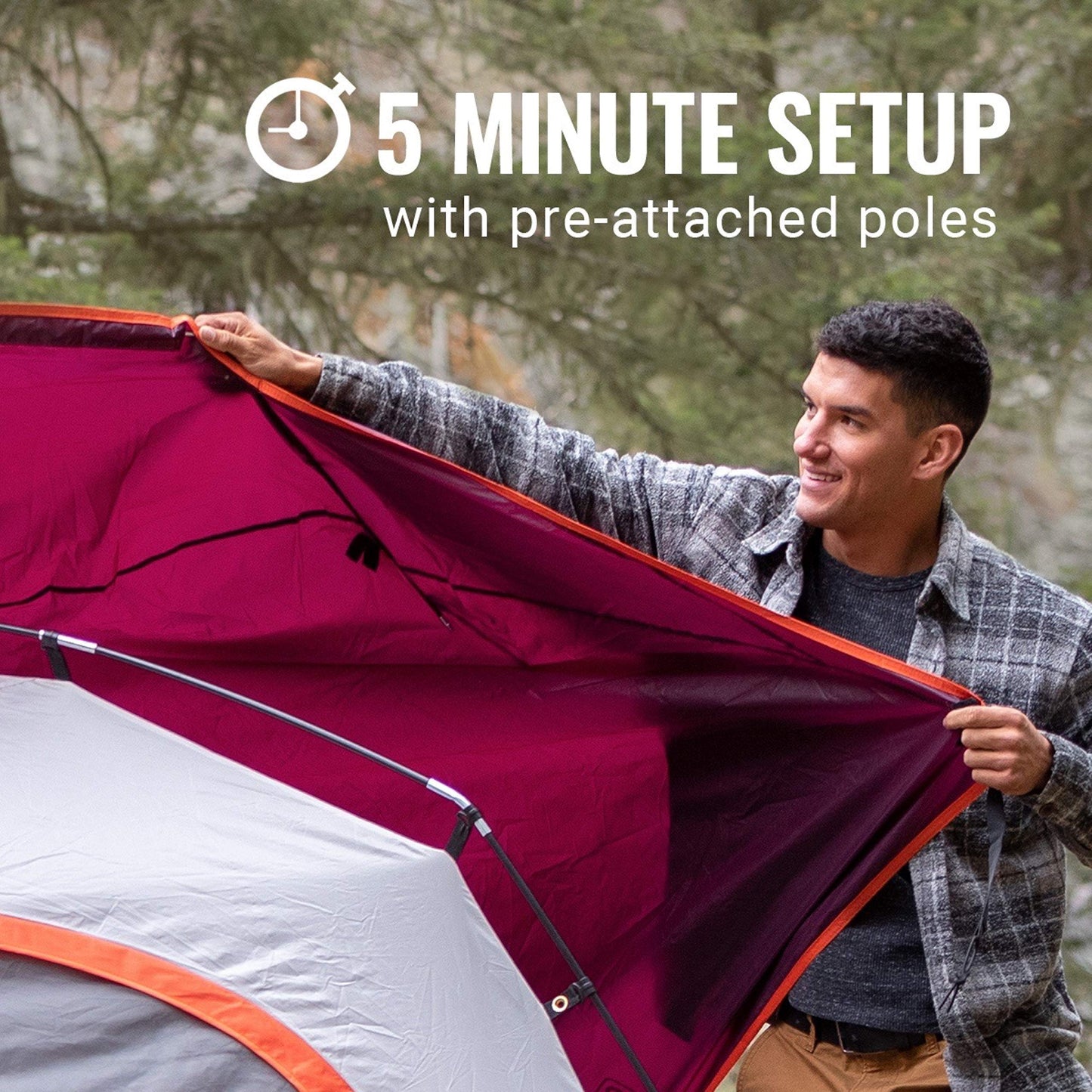 Coleman Skydome Tent with 5 Minute Setup, 4-Person Weatherproof Tent with Rainfly & Carry Bag, 20% More Headroom Than Traditional Canopies