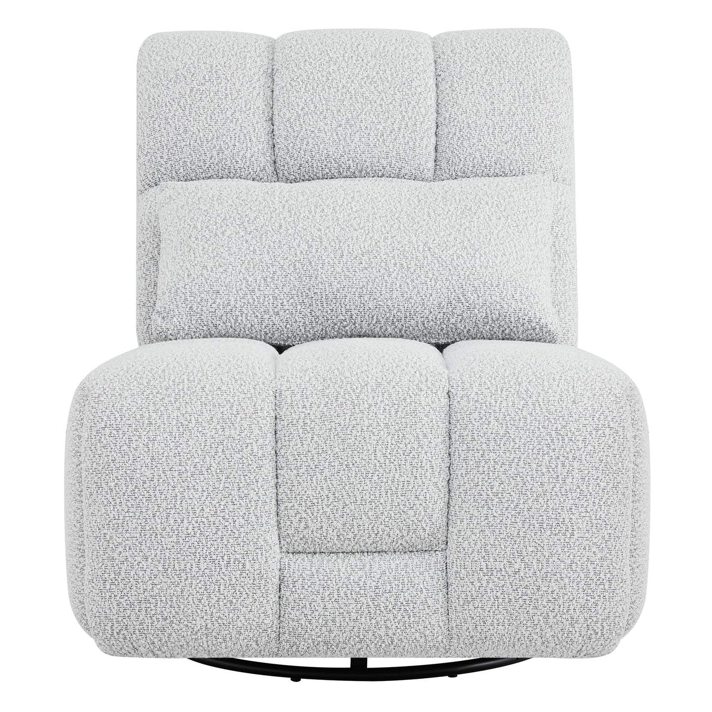 Watson & Whitely Oversized Power Recliner Chair for Adults, Swivel Rocker Recliner Chair with Lumbar Support, Ultra-Comfy Glider Recliner for Living Room Theater Seating Single Sofa, Grey