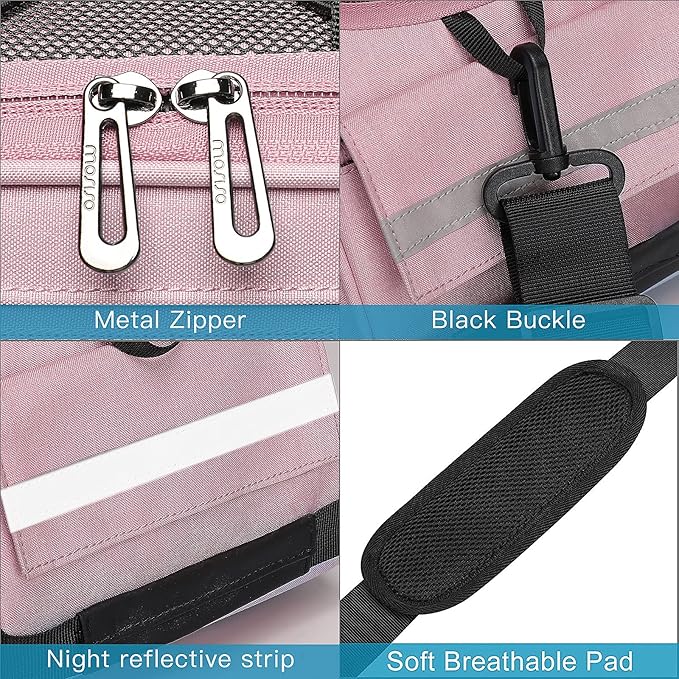 MOSISO Bike Rack Bag, Waterproof Bicycle Trunk Pannier Rear Seat Pouch Cycling Bike Carrier Backseat Storage Luggage Saddle Shoulder Bag