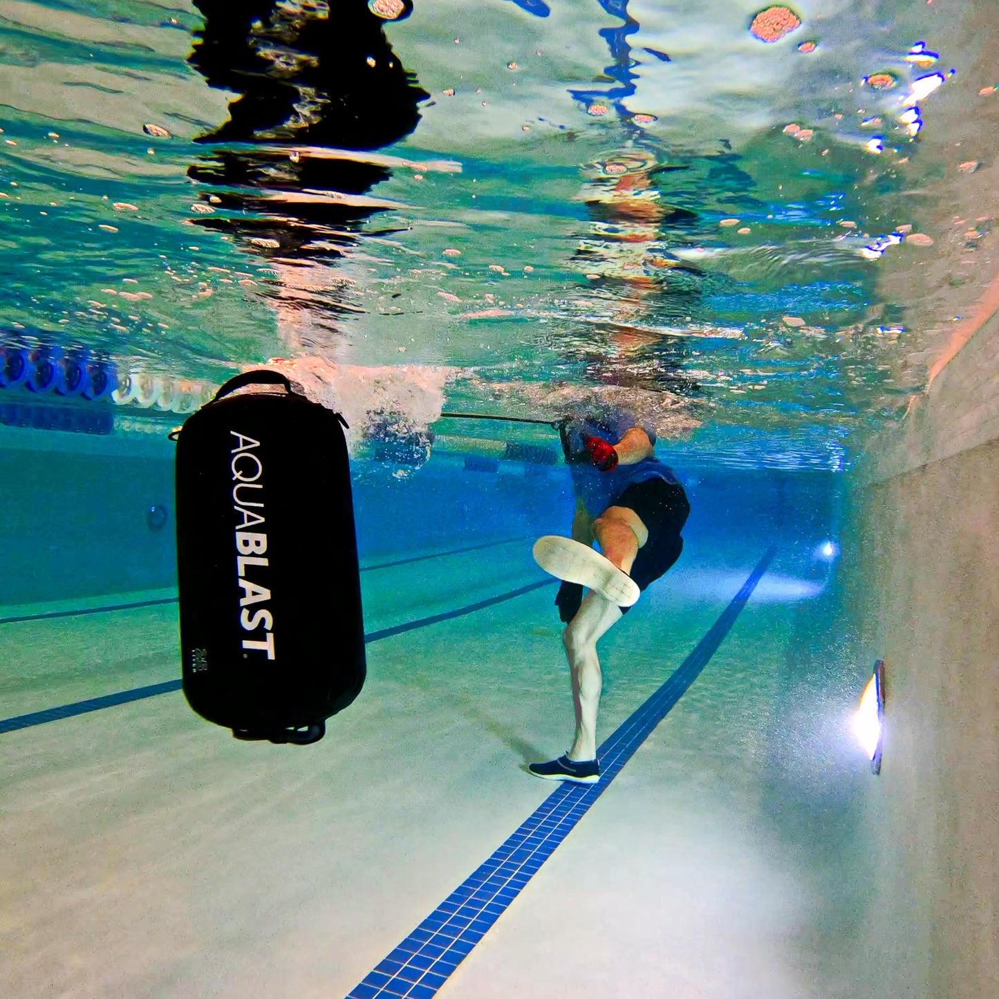 AquaBLAST 20-Liter V2 Portable Fitness & Punching Bag & Water Exercise Equipment for Pools for Total-Body, Low-Impact Workouts, Pool Exercise Equipment, Sets Up in Seconds, Aquatic Exercise Equipment