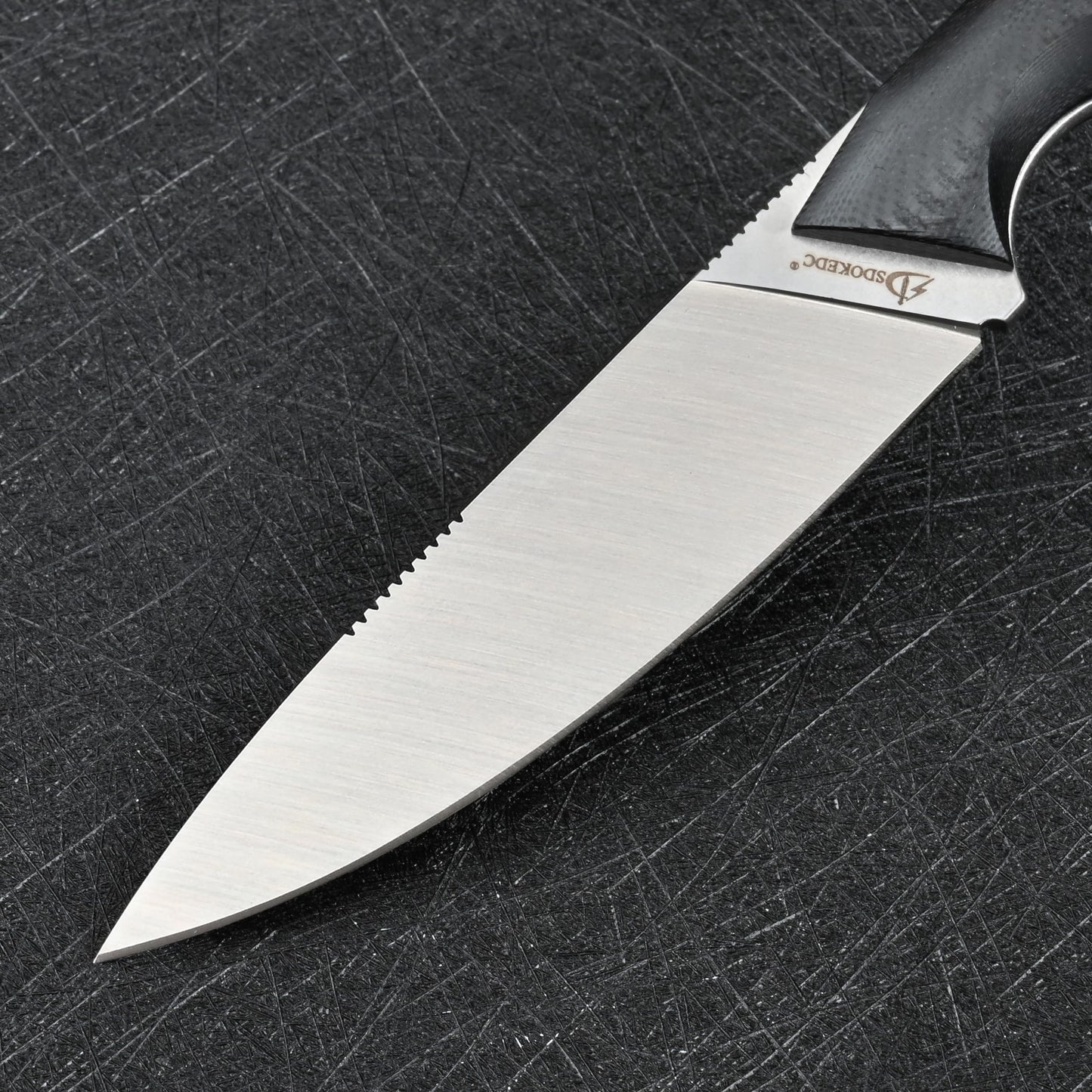 SDOKEDC Knives DC53 Steel Tactical Fixed Blade Knife with kydex sheath for Men EDC Outdoor Camping Survival Hunting (White+G10 Black)