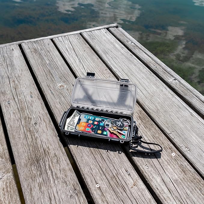 geckobrands Waterproof Dry Box with Silicone Liner – Durable, Dust-Proof, Crush-Proof Storage for Electronics and Gear