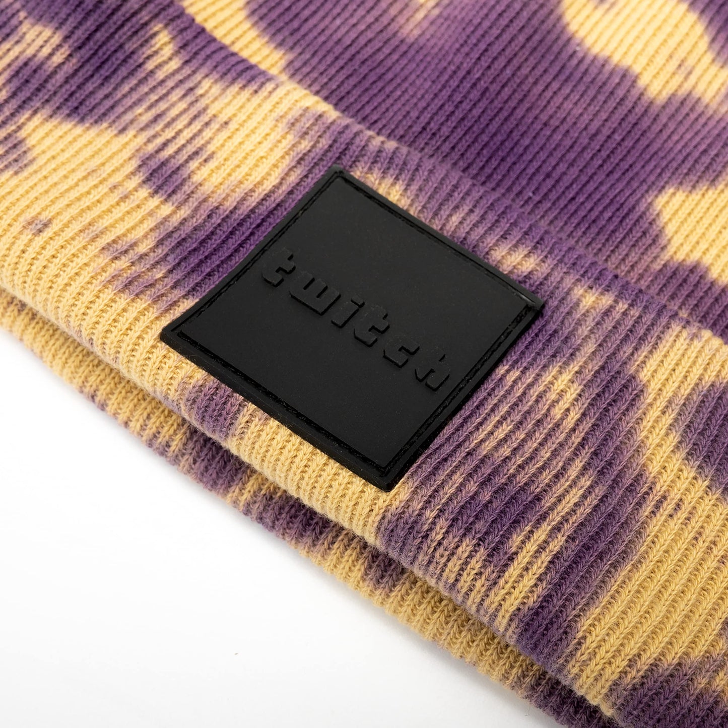 Twitch Logo Beanie - Purple Tie Dye