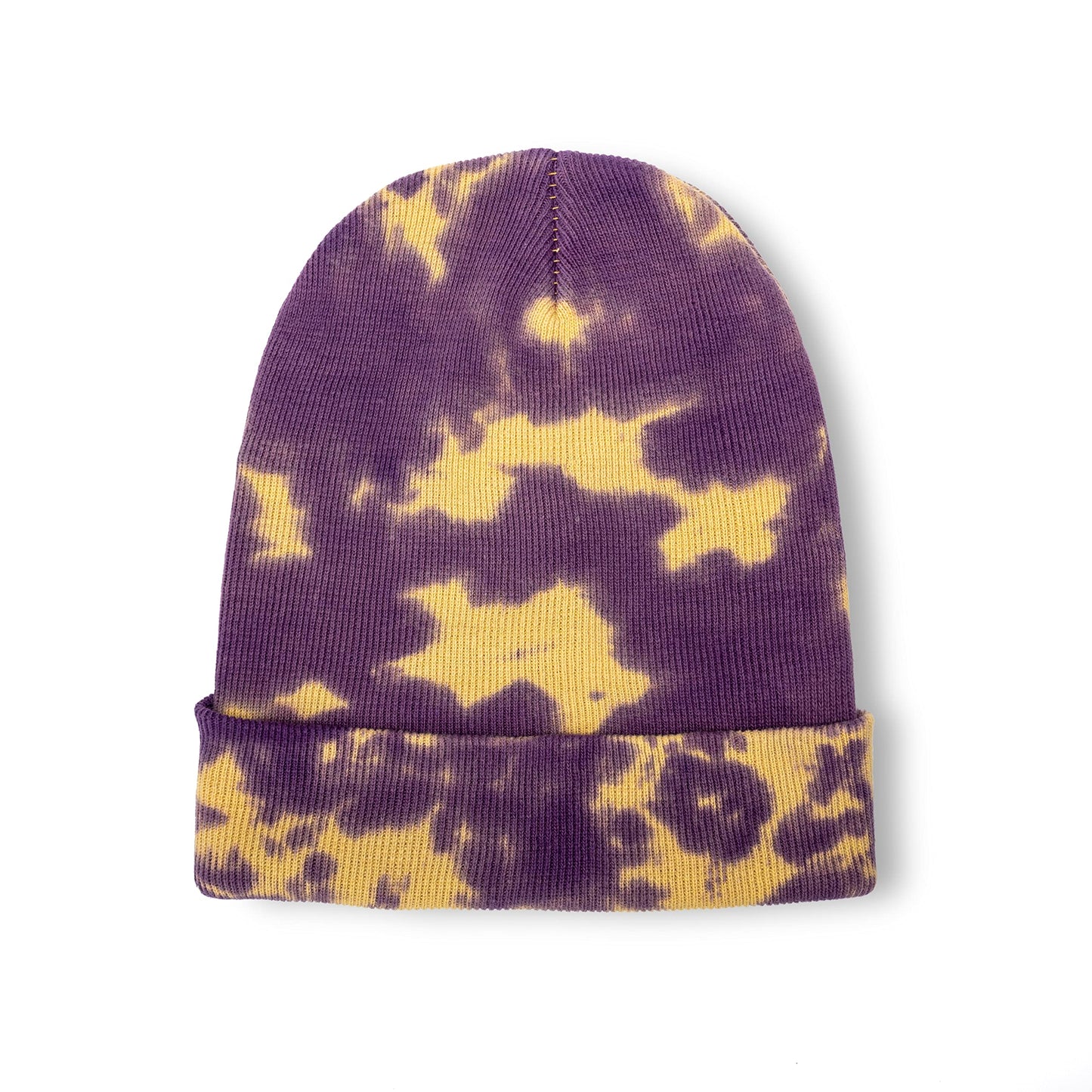 Twitch Logo Beanie - Purple Tie Dye