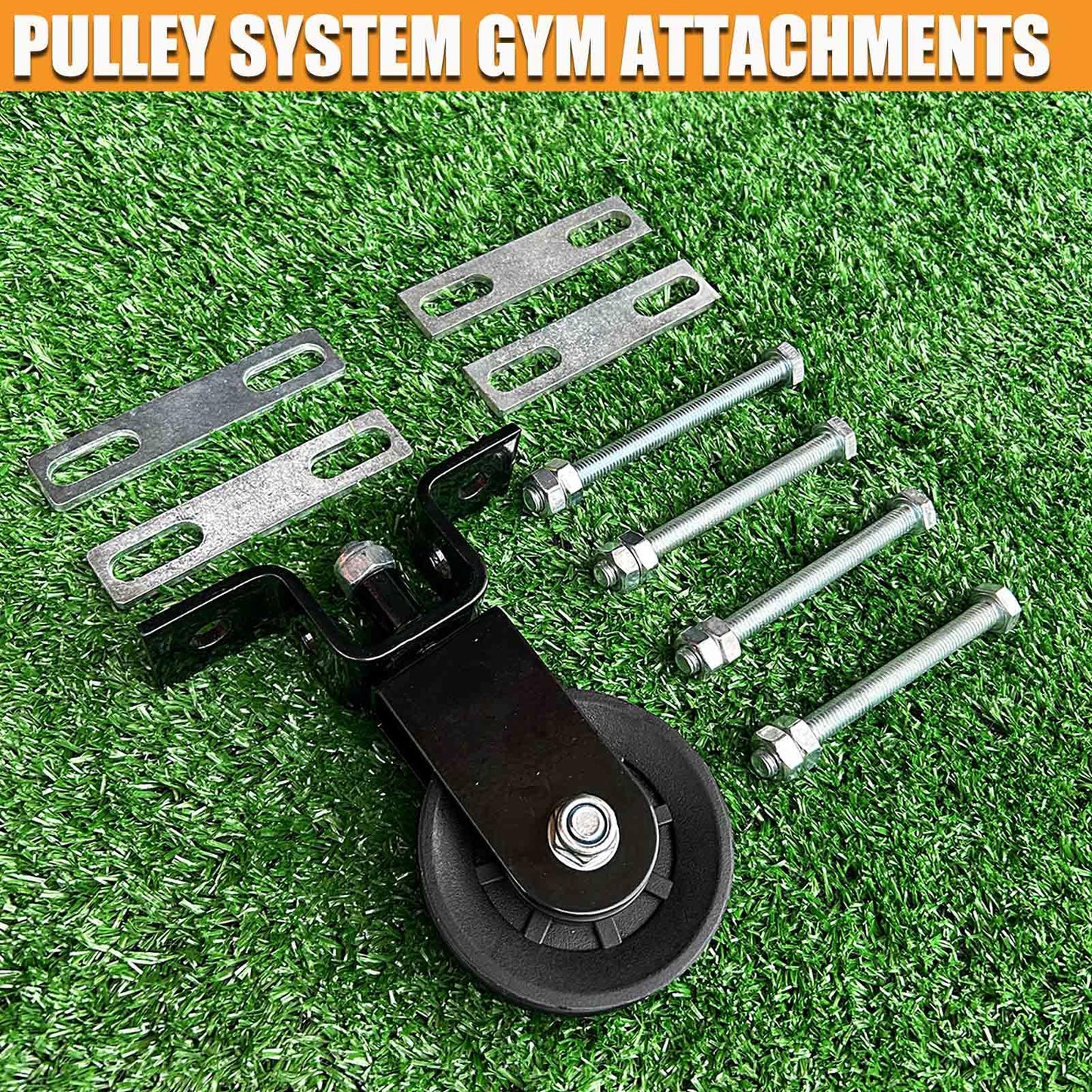 Upgraded Cable Pulley System Gym, LAT Pull Down Machine for Home Gym Equipment, Weight Pulley System for Cable Machine, LAT Pulley System Gym for Strength Training Power Cages, Power Racks (Style 4)
