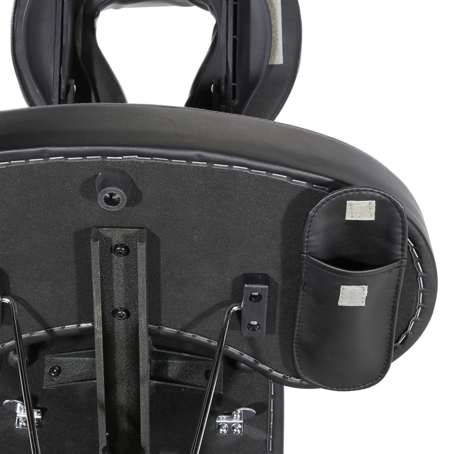 Master Massage Apollo Extra Large Size Portable Massage Chair-Lightweight Aluminum Tattoo Foldable-Sitting Posture Folding Massage Chair-with Larger Cushions and Wheels Bag-in Black