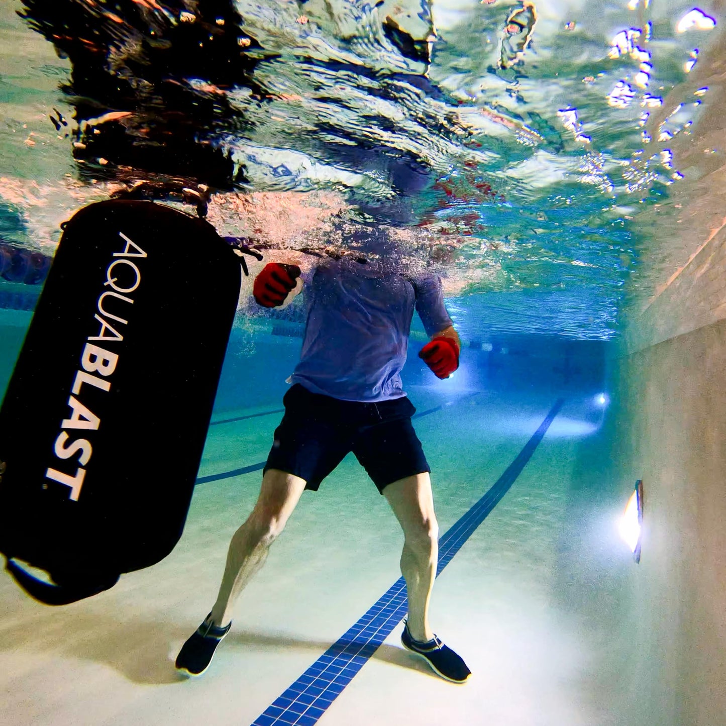 AquaBLAST 20-Liter V2 Portable Fitness & Punching Bag & Water Exercise Equipment for Pools for Total-Body, Low-Impact Workouts, Pool Exercise Equipment, Sets Up in Seconds, Aquatic Exercise Equipment