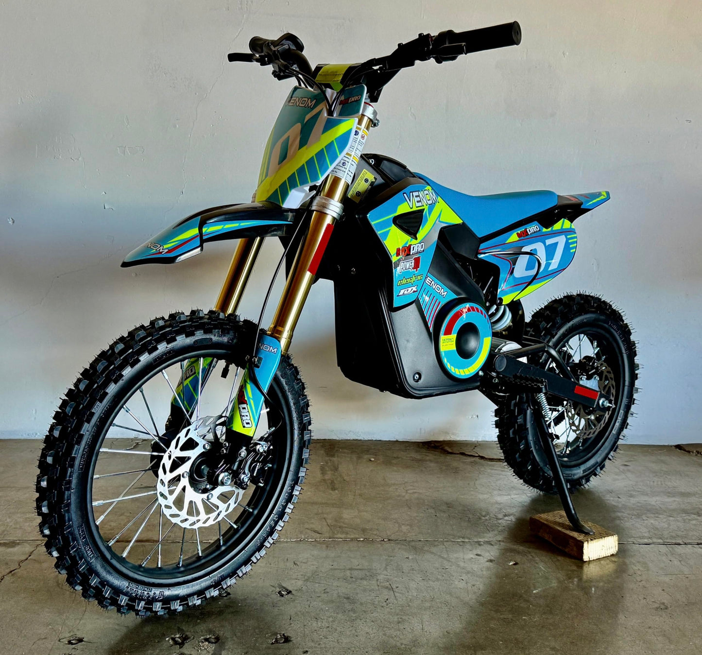 BELMONTE BIKES Blue Venom 1600W PRO 48V Electric Dirt Bike Lithium Battery 48V Speed Governor (Blue)