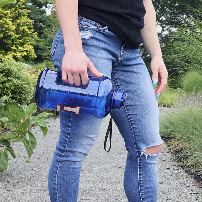 FOCO NFL Team Logo 2L Plastic Clear Large Sports Water Bottle