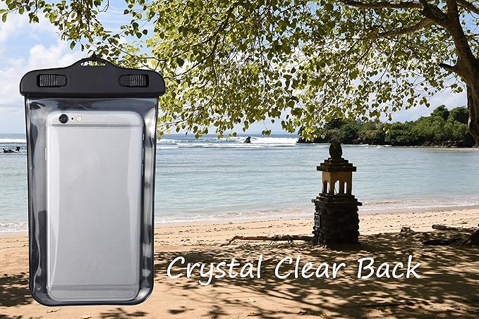 Waterproof Pouches with Waist Strap / Pouch Case Bundle Set- Keep Your Phone & Valuables Dry and Safe - Waterproof Dry Bags for Boating Swimming Snorkeling Kayaking Beach Water Parks Pool