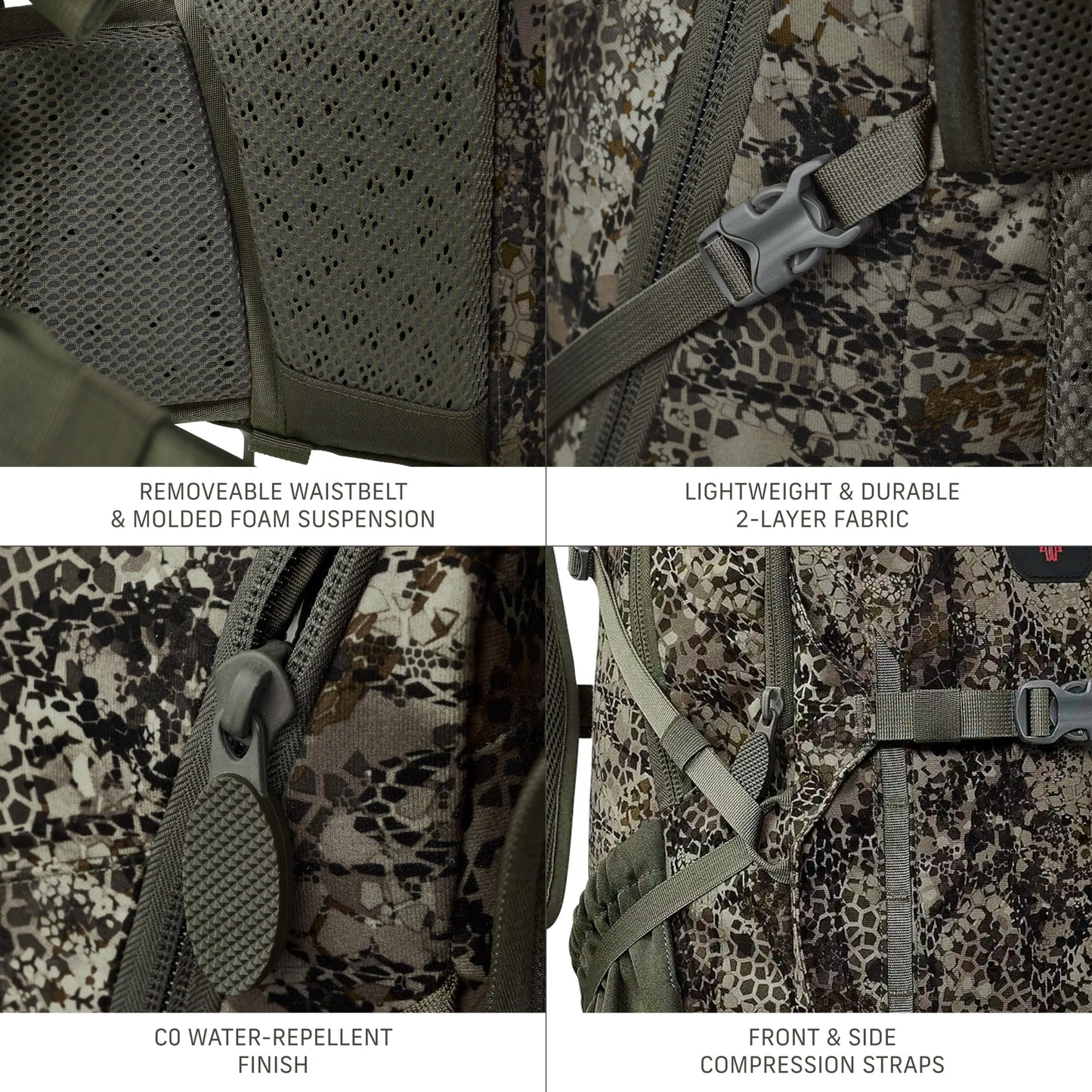 Badlands ATX 16 Hunting Pack - All-Terrain Xtreme Tactical Backpack, Lightweight, Water Resistant, Mud