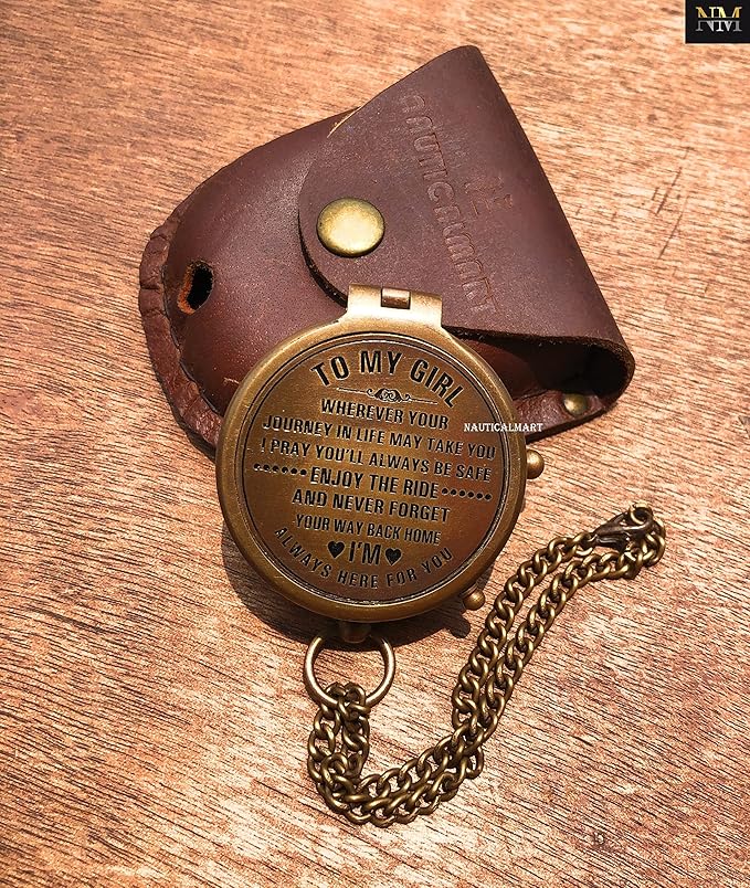 Brass Compass Gift to My Son Compass,My Son,to My Son,Son from Dad,Gift for Son,Father Son Gift,Mother Son Gift,Love Mom,Son from Mom, Love Dad (to My Girl)