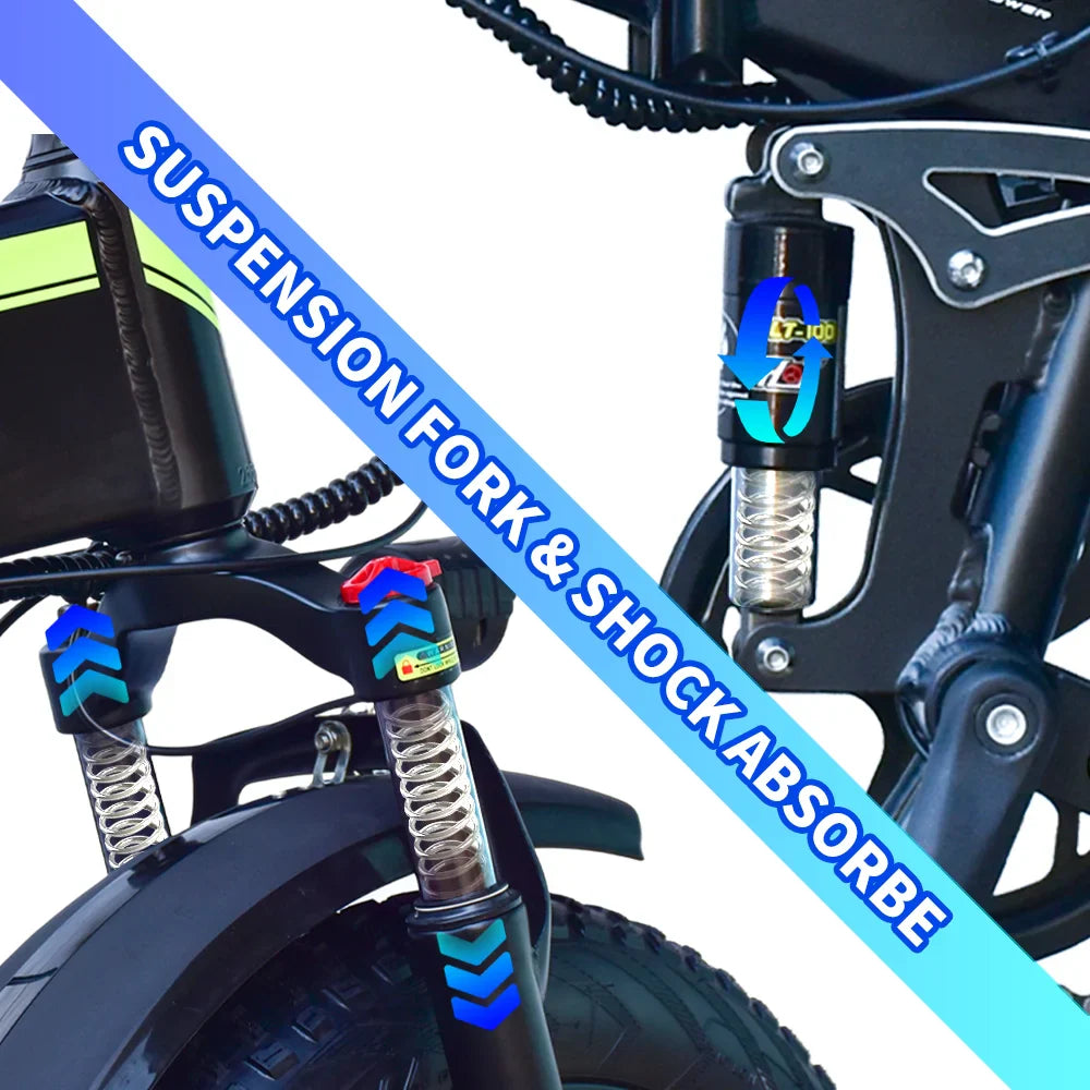 DEEPOWER H20PRO 2000W Folding Electric Bike