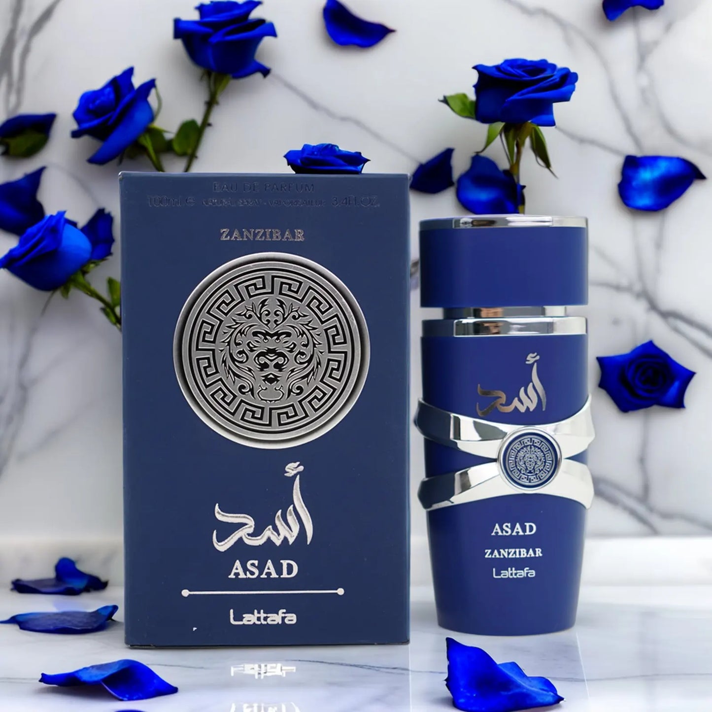 Lattafa Asad Zanzibar Blue EDP 3.4OZ
