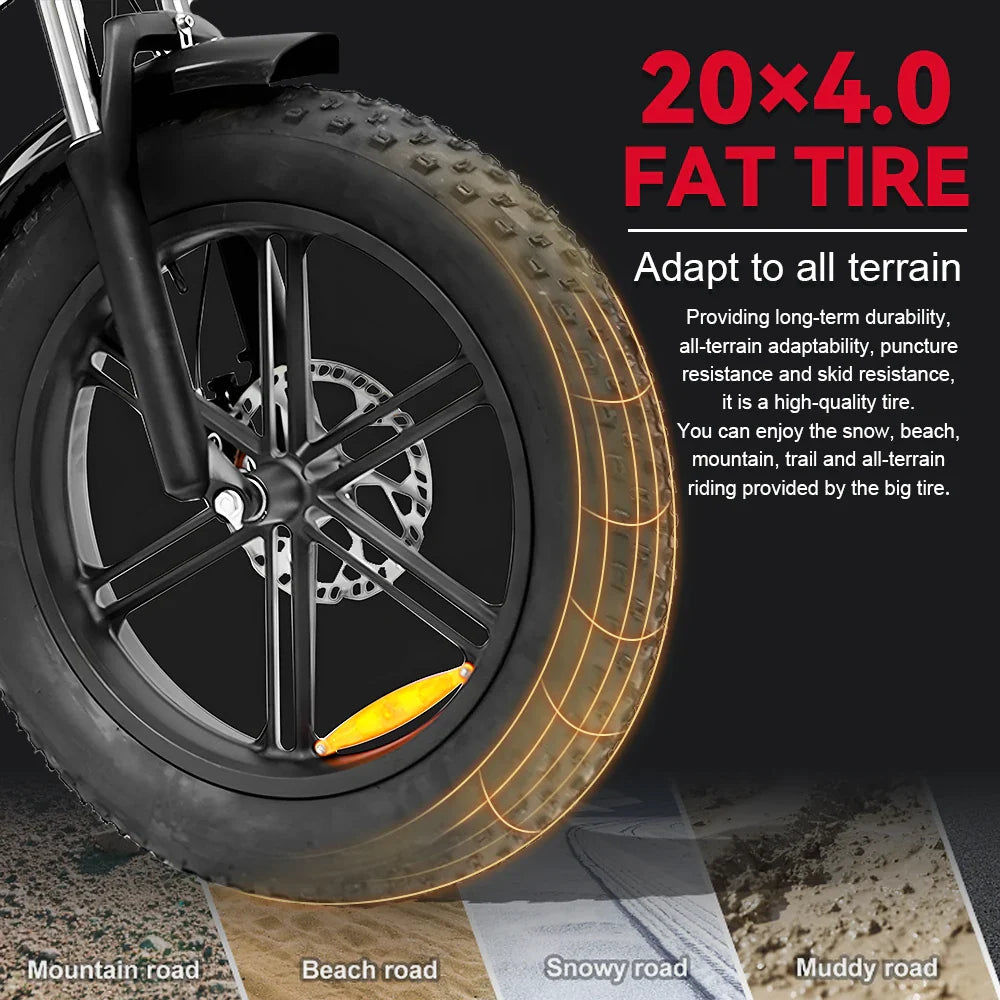 HX Q20PRO 2000W Fat Tire Electric Bike