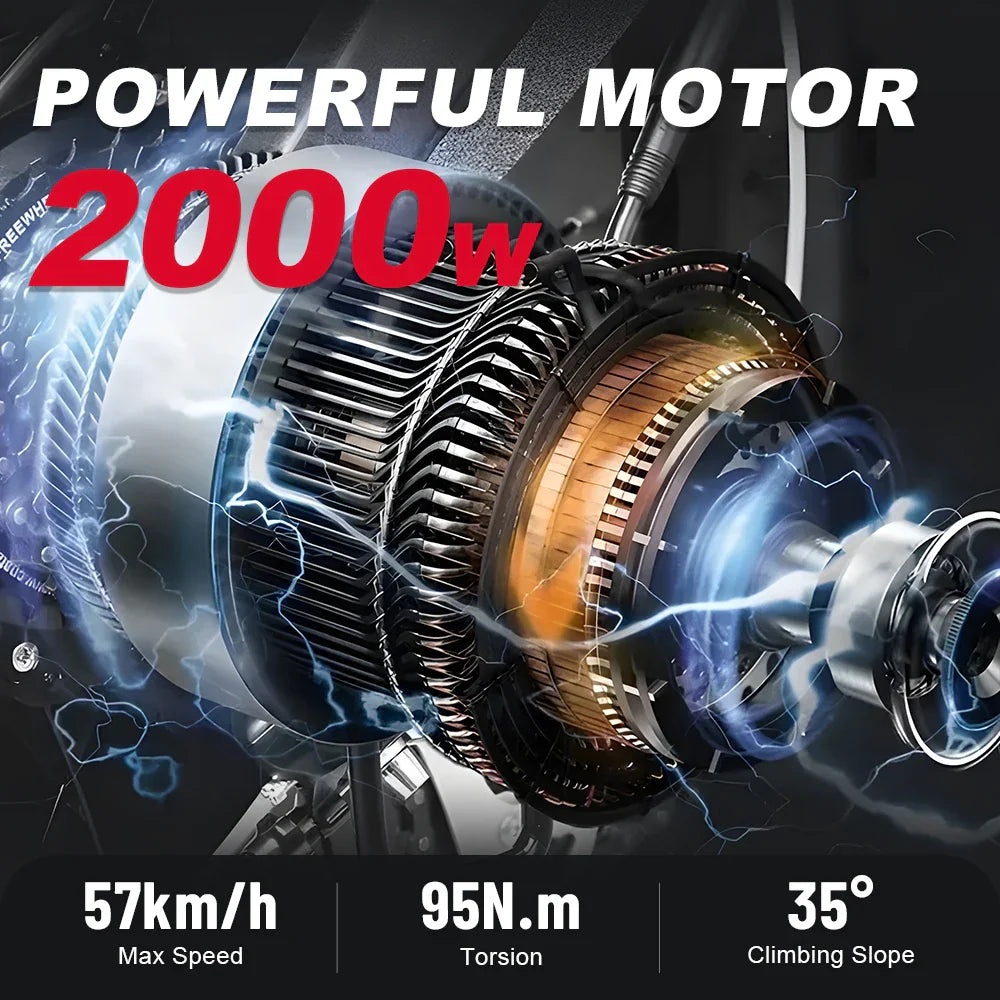 HX Q20PRO 2000W Fat Tire Electric Bike