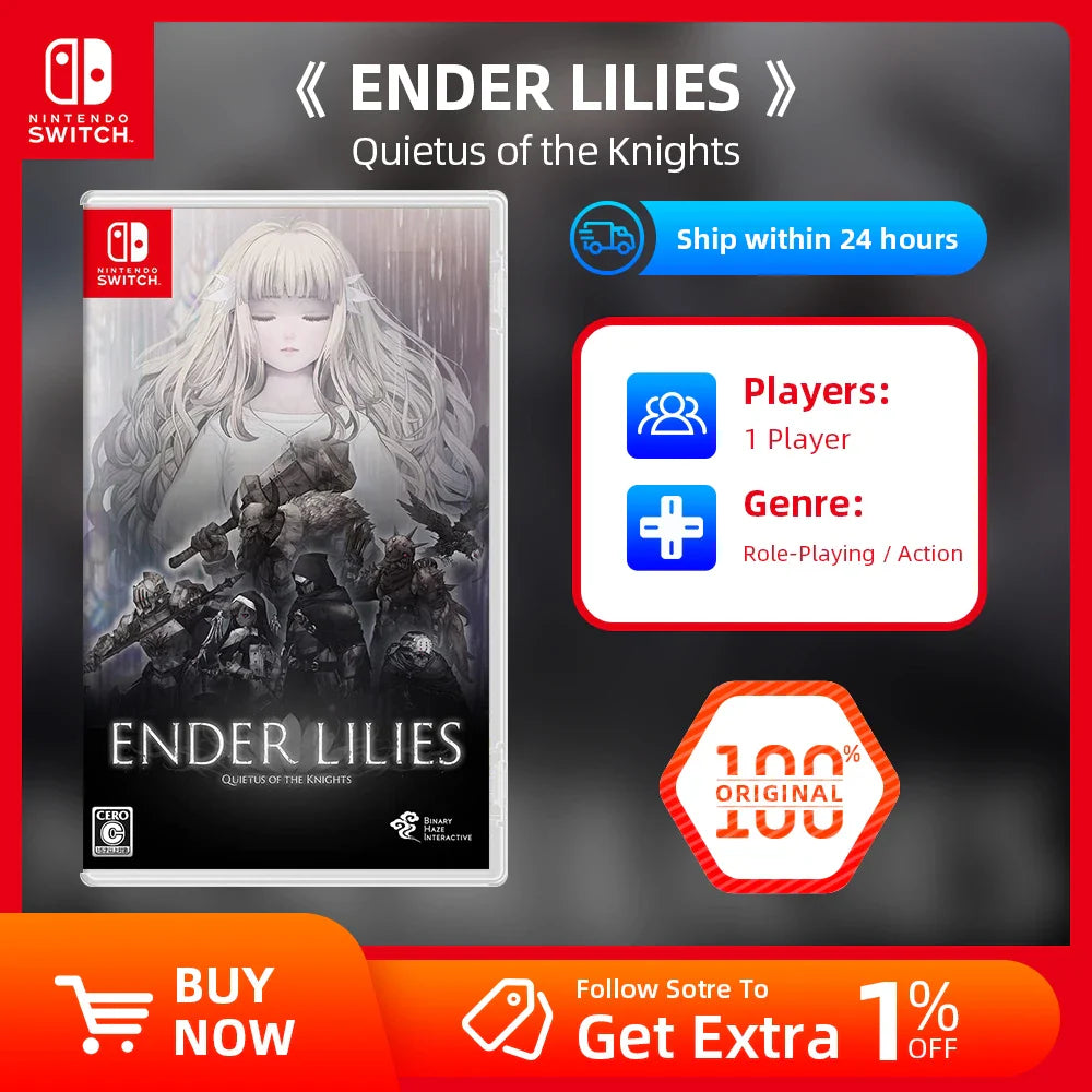 Ender Lilies Switch Physical Game Card