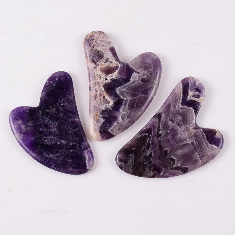 Amethyst Sawtooth Face Jade Roller