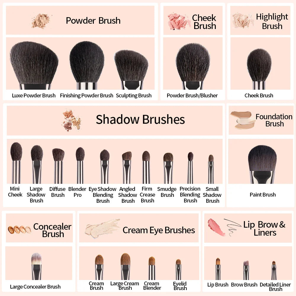 OVW Natural Makeup Brush Set