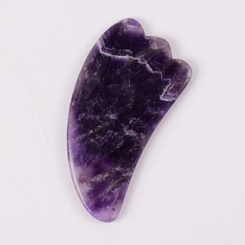 Amethyst Sawtooth Face Jade Roller