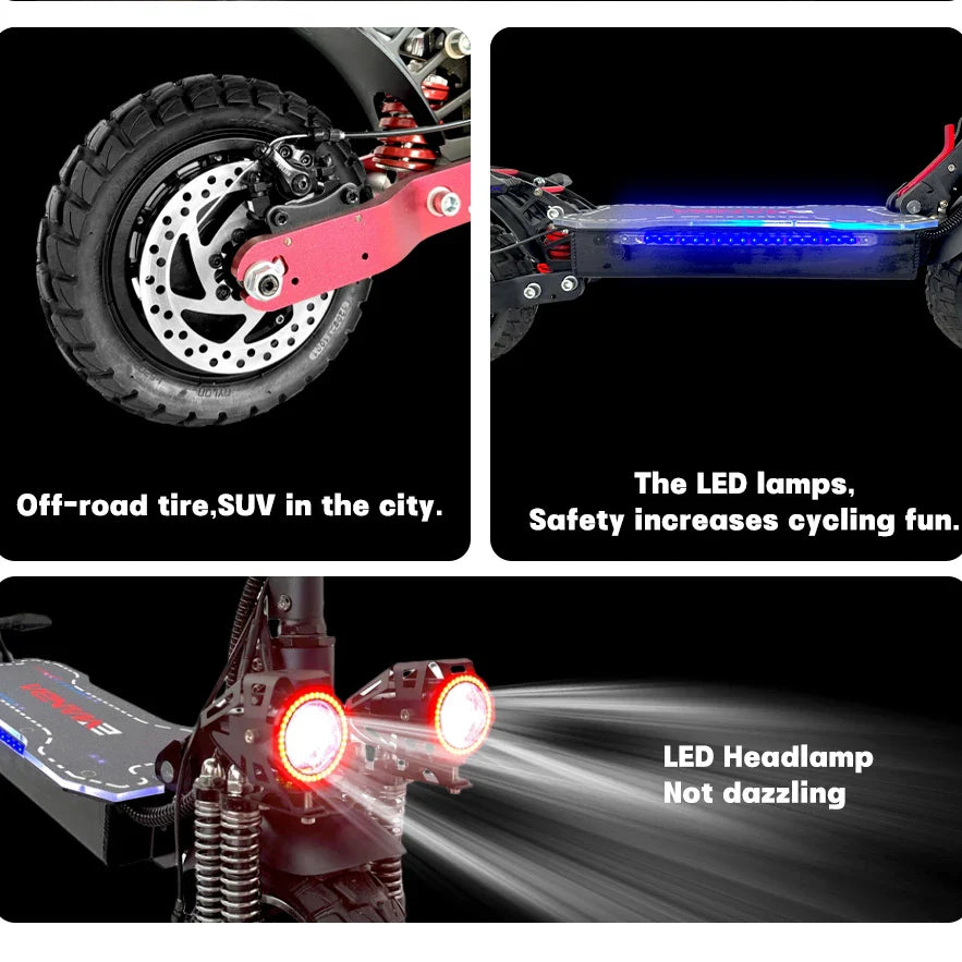 2400W Dual Motor Foldable Electric Scooter