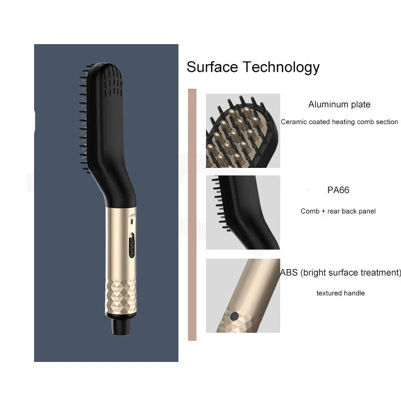 Electric Hot Comb Straightener for Men