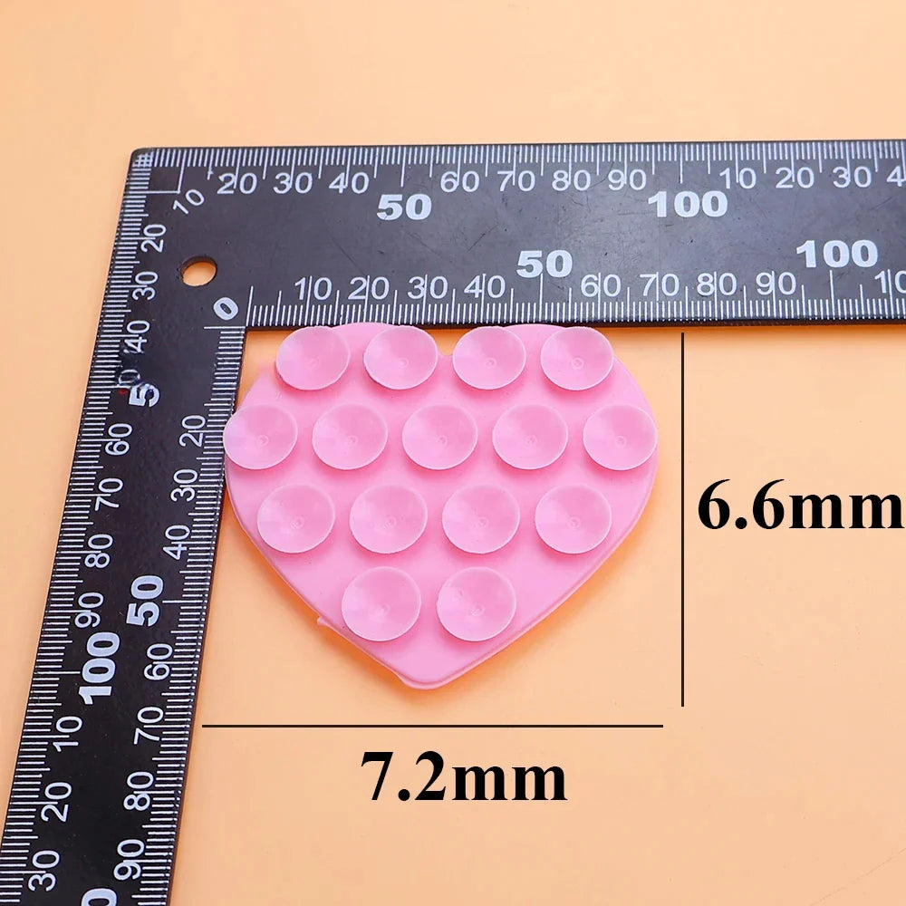Heart-Shaped Silicone Suction Phone Sticker