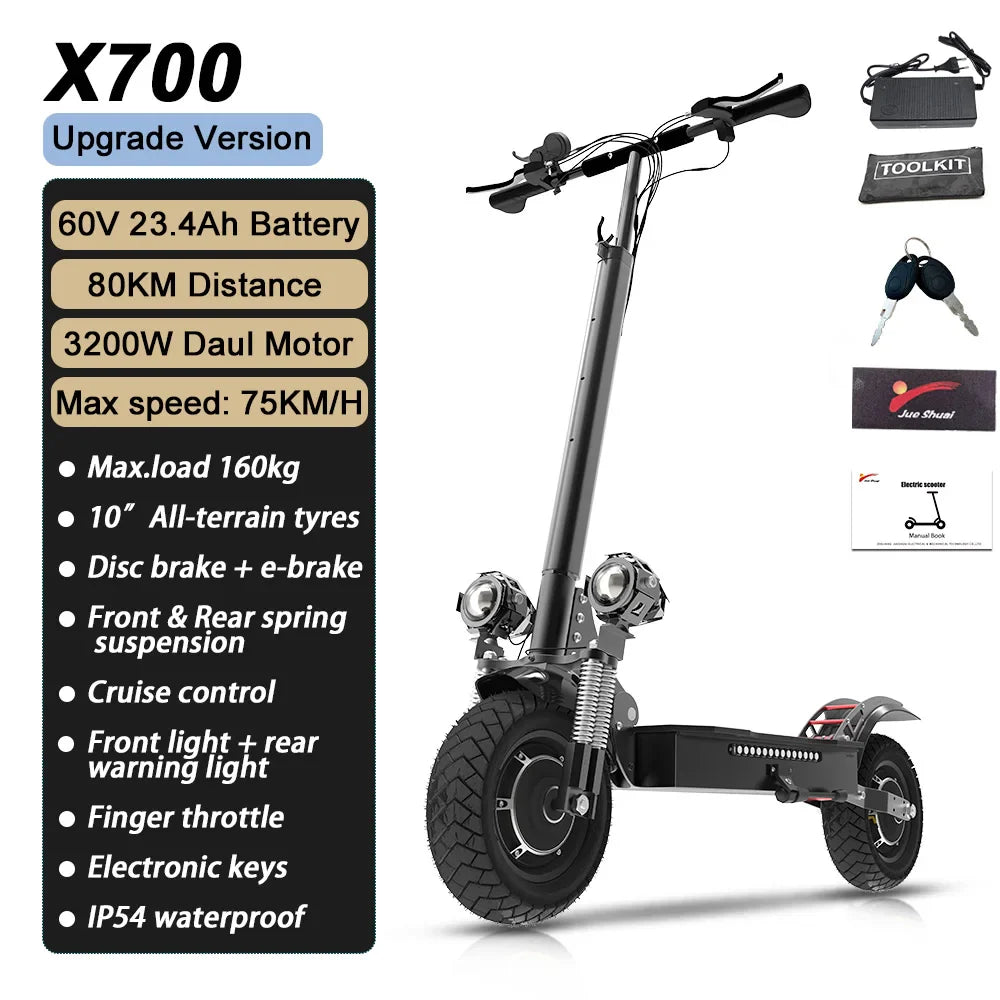 1600W/3200W High-Speed Folding Electric Scooter