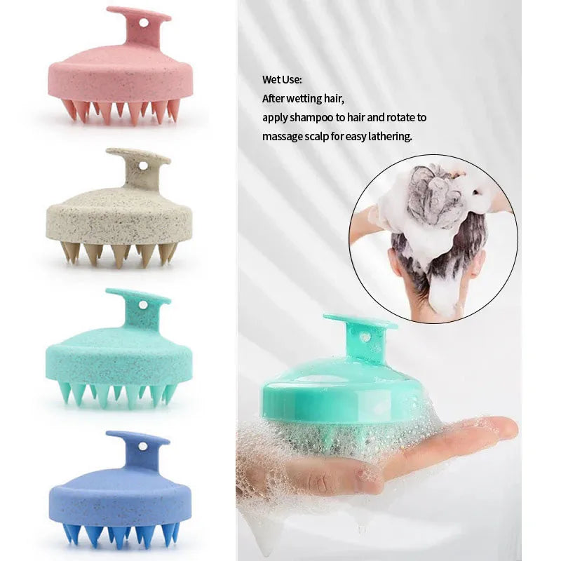 Silicone Scalp Massager Shampoo Brush