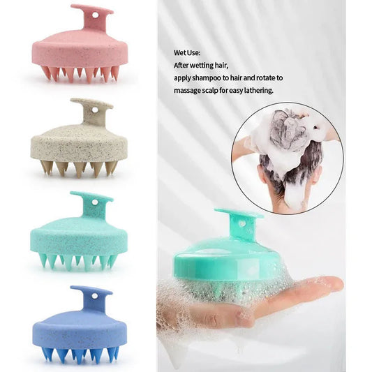 Silicone Scalp Massager Shampoo Brush