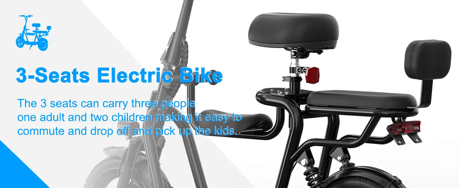 500W Electric Scooter with Seat – 17.5MPH