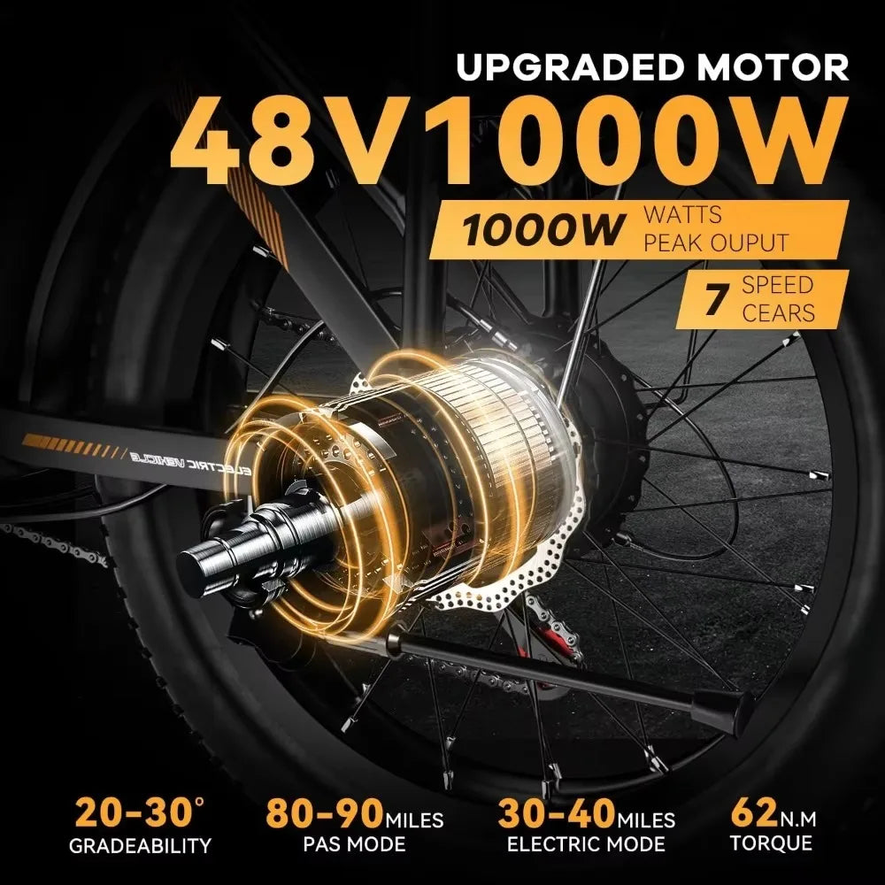 1000W Folding Electric Commuter Bike