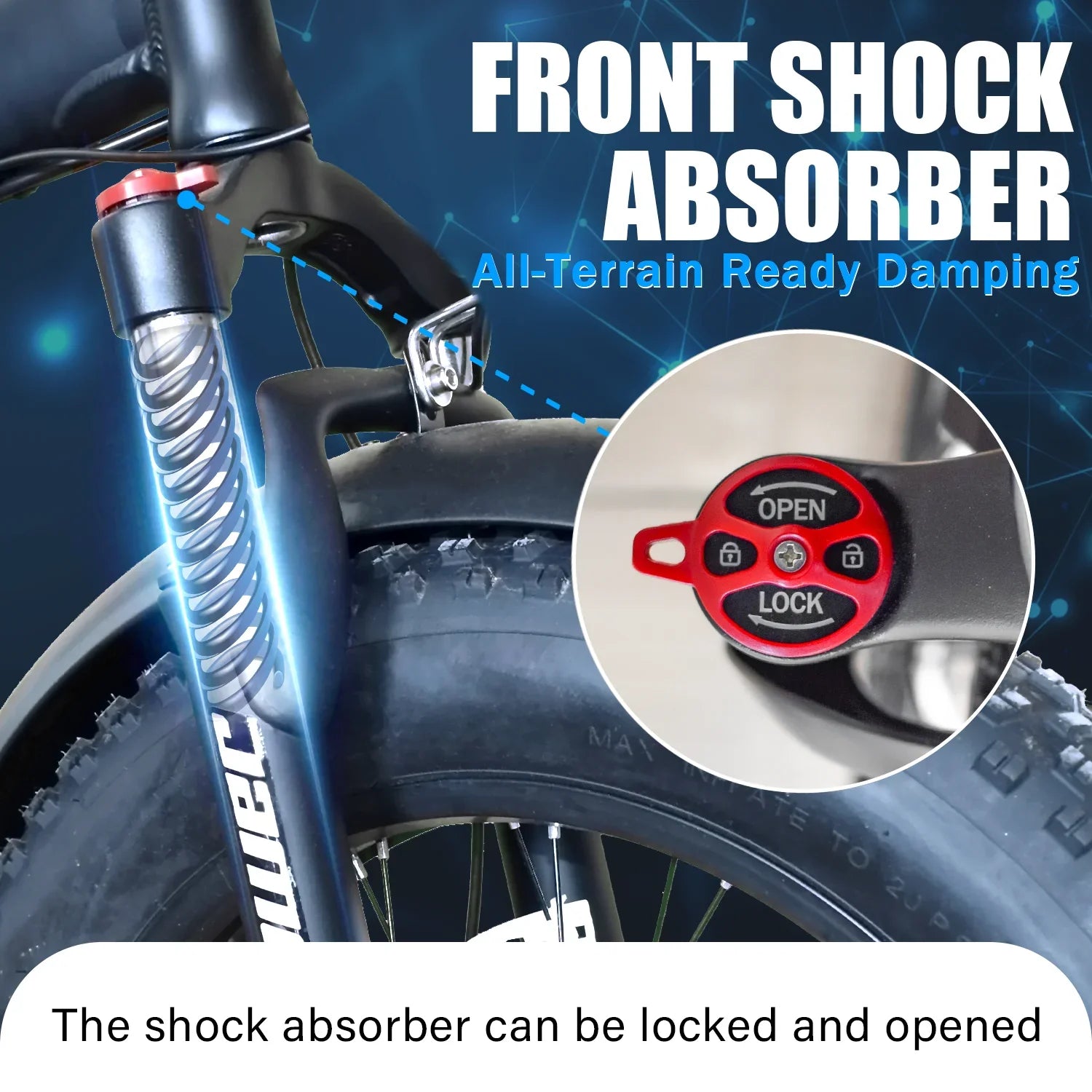 G20Pro 1000W Folding Fat Tire Ebike