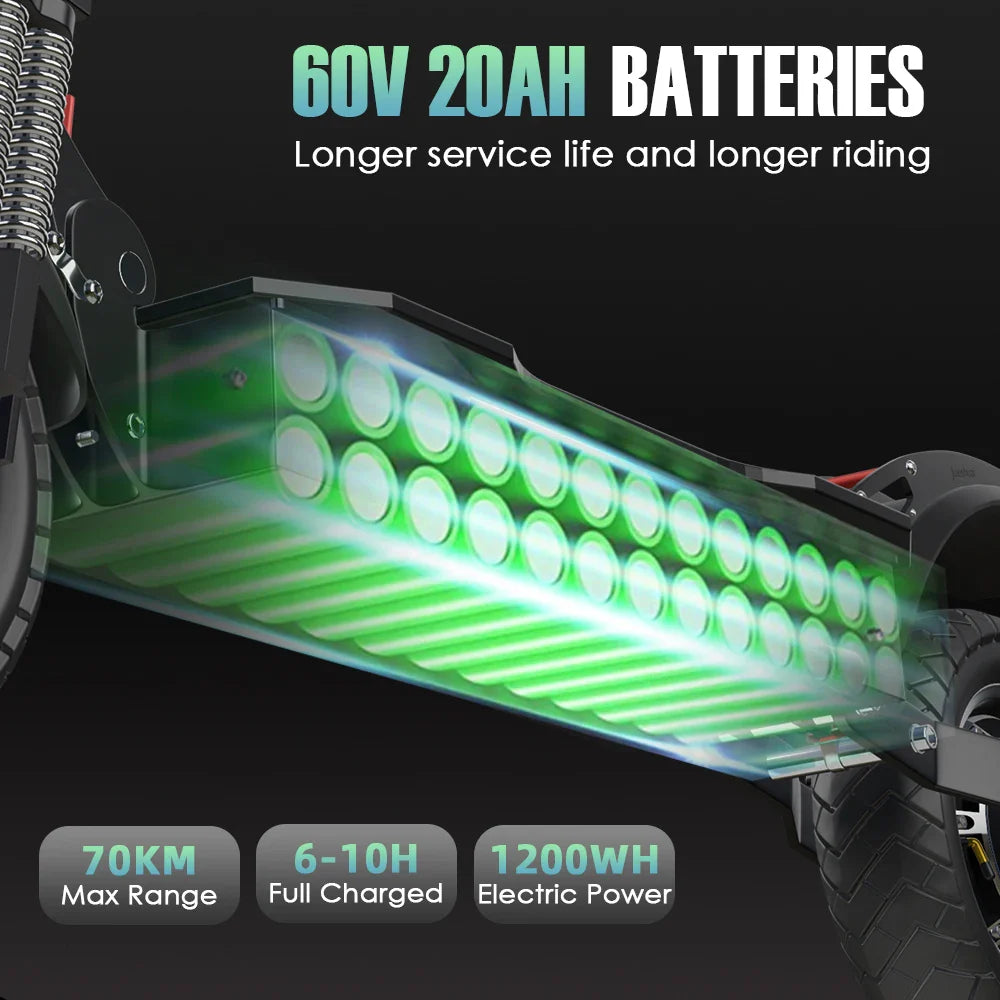 1600W/3200W High-Speed Folding Electric Scooter