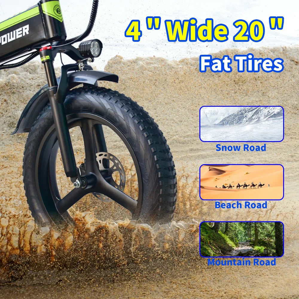 DEEPOWER H20PRO 2000W Folding Electric Bike