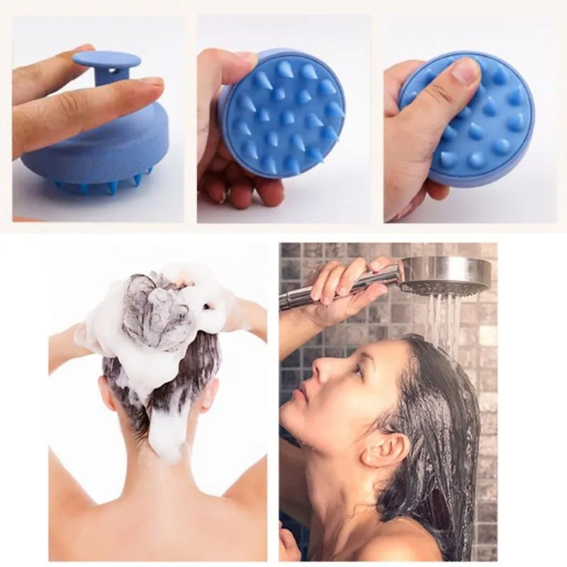 Silicone Scalp Massager Shampoo Brush