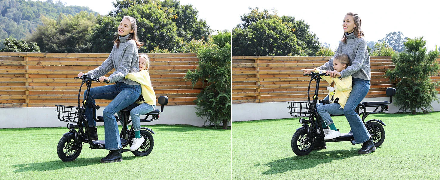 500W Electric Scooter with Seat – 17.5MPH