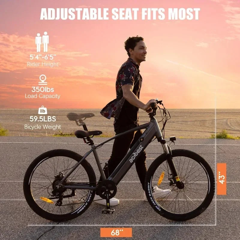 350W Electric Mountain Bike – 26” Tire