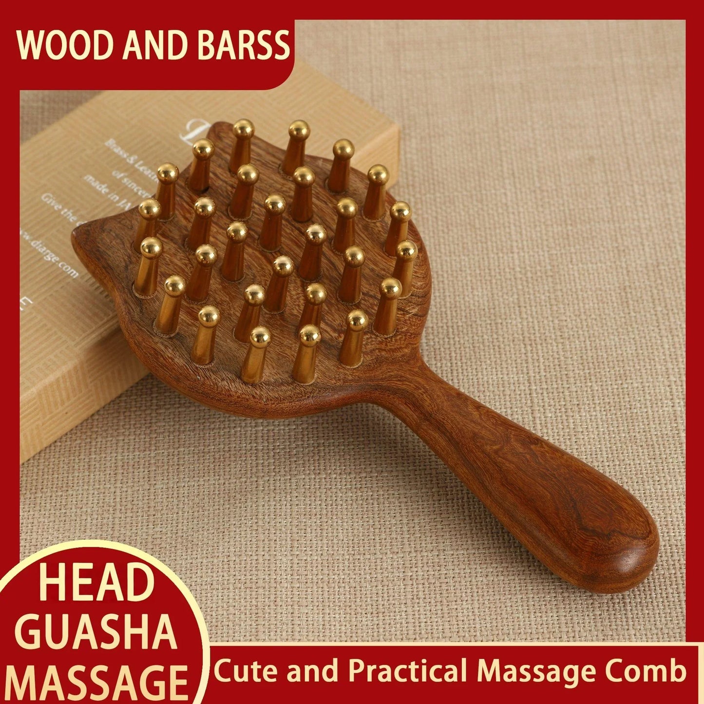 Wood Meridian scalp Massager relax Tools