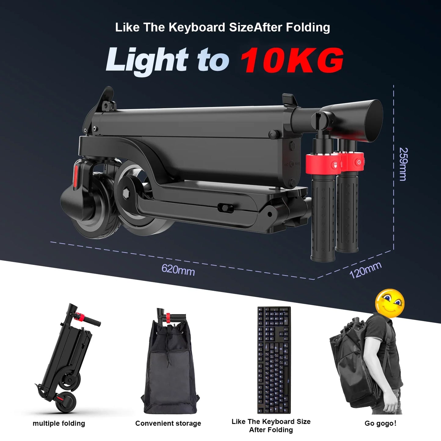 HX X6 350W Foldable Electric Scooter