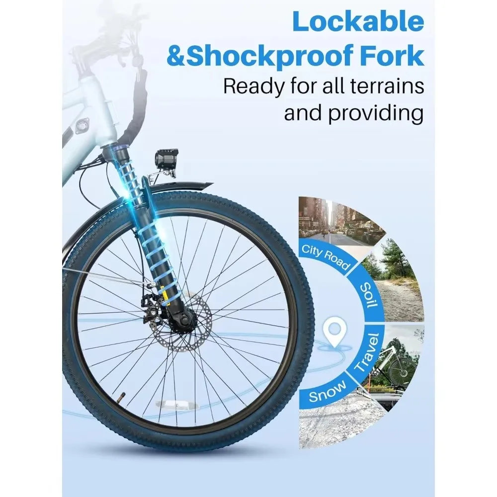 500W Electric Mountain Bike – 26” 20MPH Ride