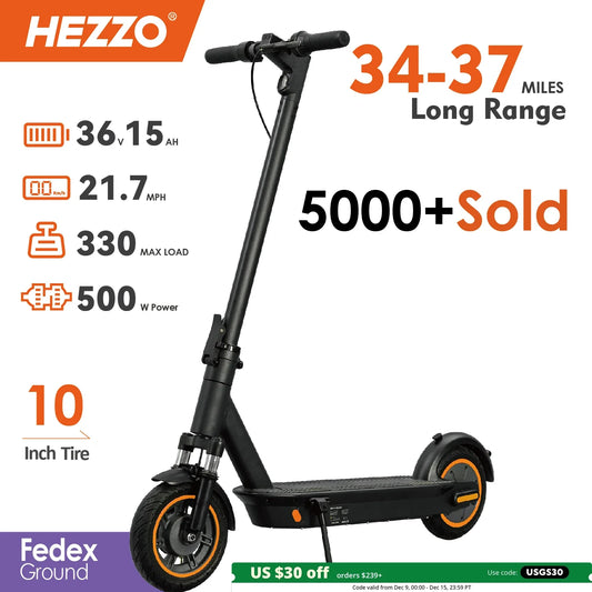 HEZZO G30 500W Foldable Electric Scooter