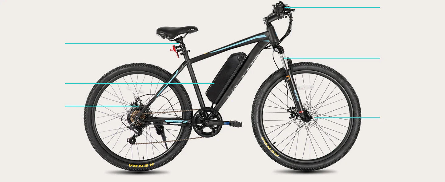 HILAND 500W Electric Mountain Bike – 26”