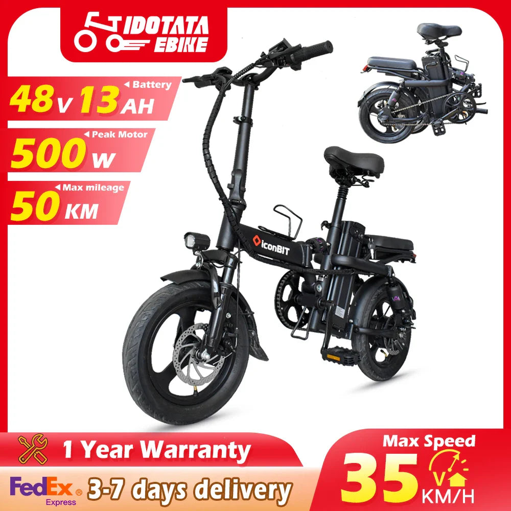 400W Foldable Commuter Electric Bike