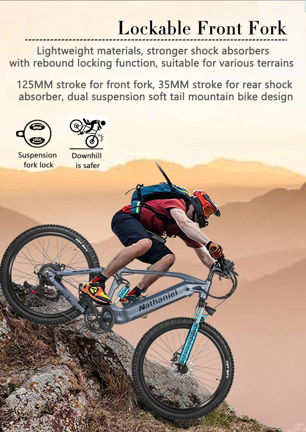 Nathaniel 48V Off-Road Electric Bike