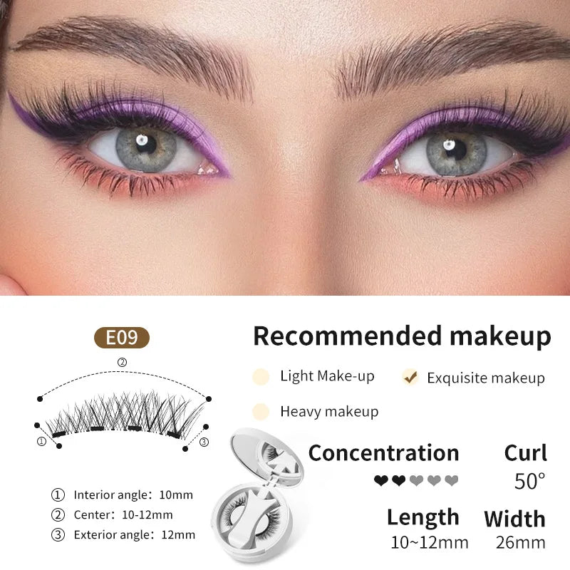 Brown Magnetic Eyelashes Set